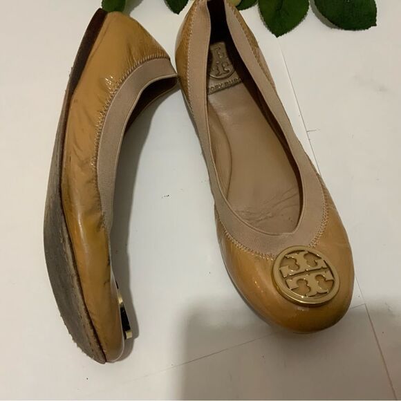 Tory Burch Caroline Patent Ballet Flats 8M - Picture 9 of 11